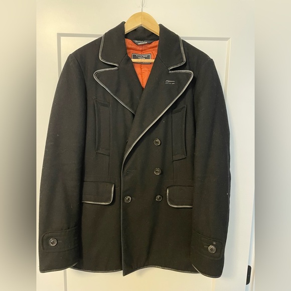 Medium Zara Men’s Topcoat Woolblend - Picture 1 of 4